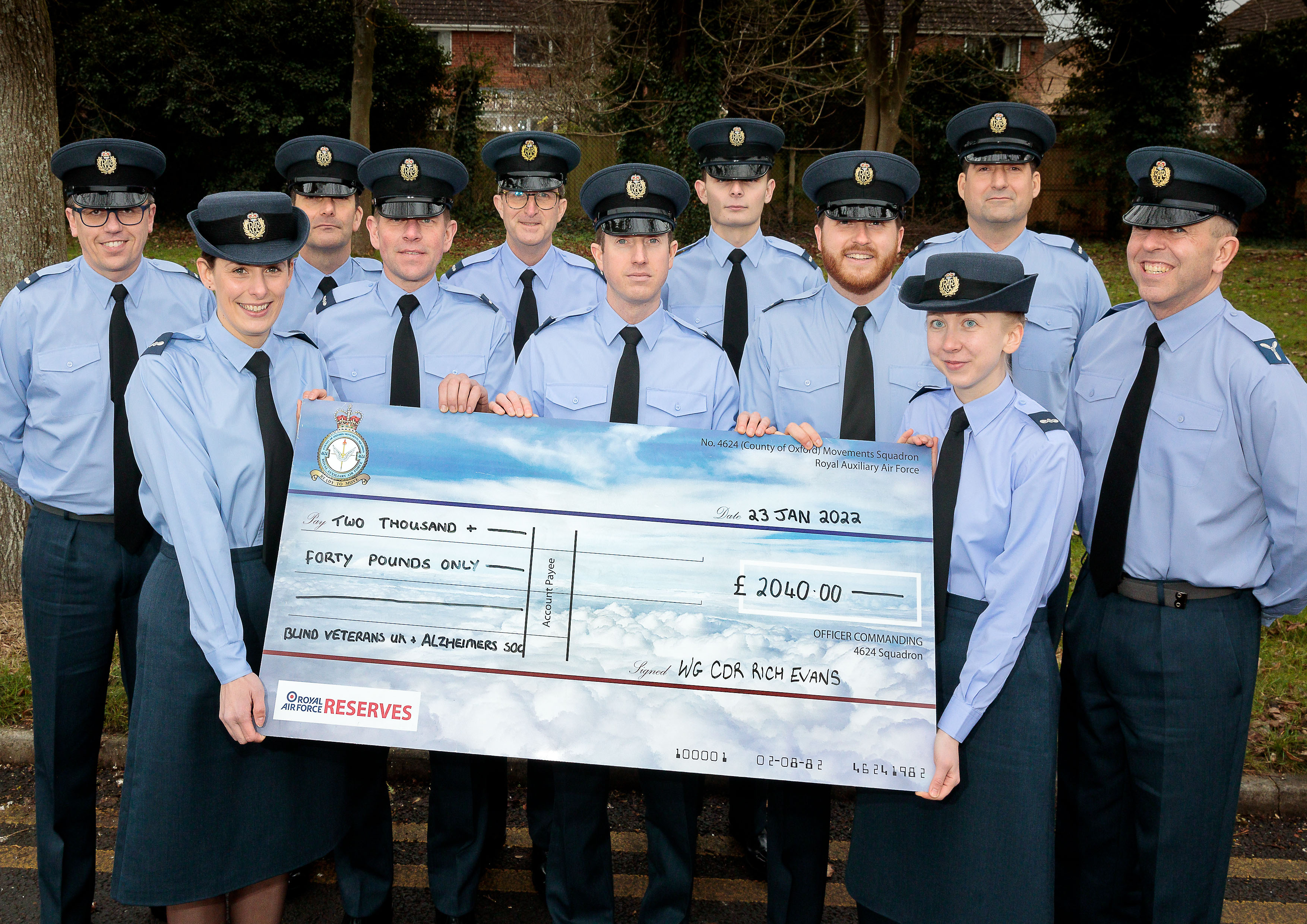 The trainees undertook several charity fundraising activities, raising an impressive £2040 for the charities - Blind Veterans UK and the Alzheimer’s Society